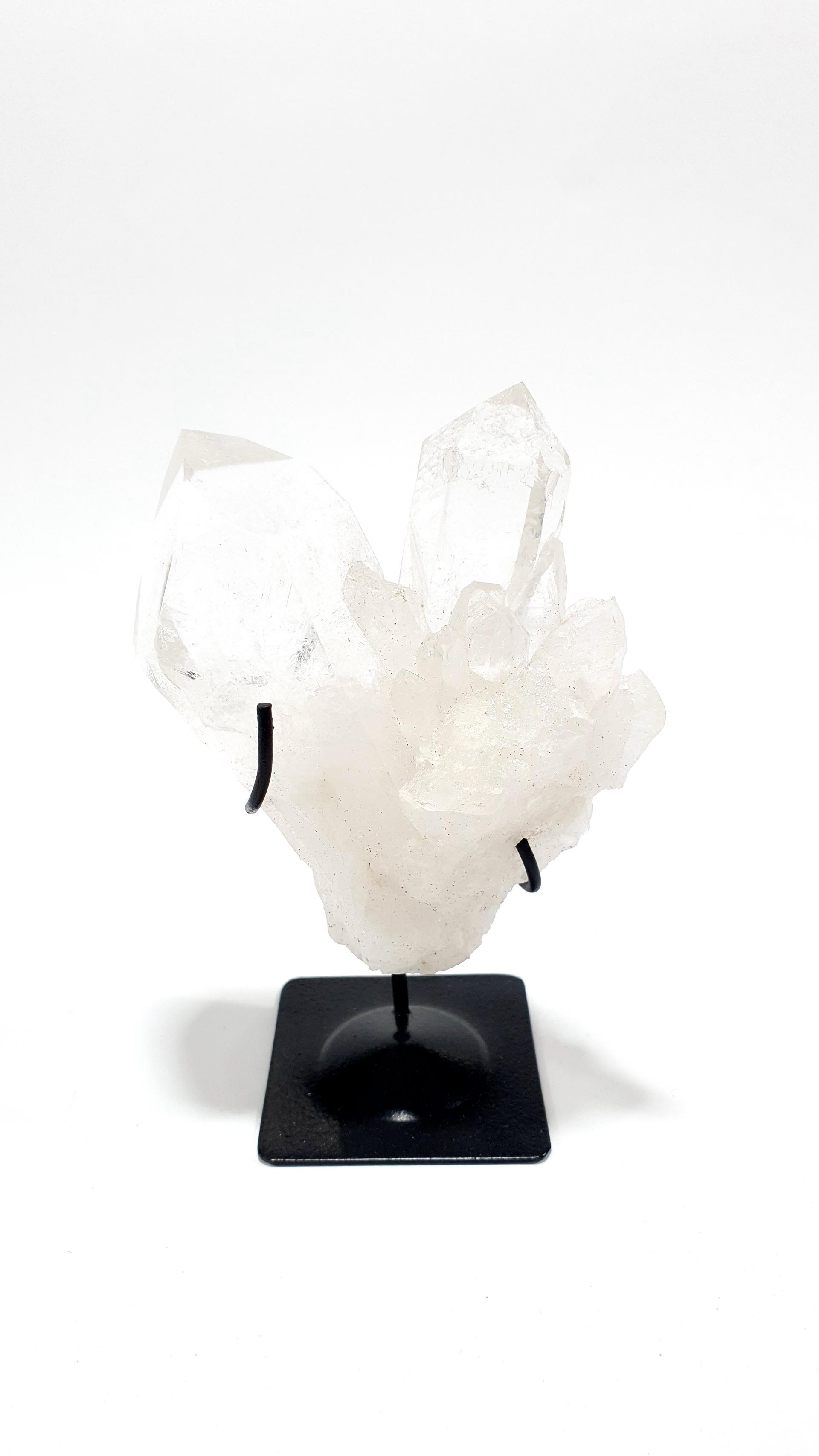 Ponta de Cristal com Base de Metal — Cristal 2 Pontas